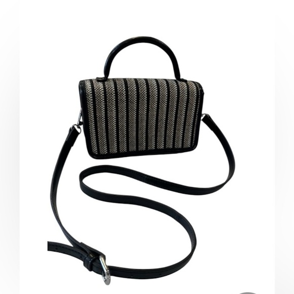 Zara Crossbody Bag Black and Cream Elegant Design - Picture 1 of 16
